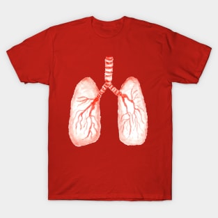 Human lungs watercolor T-Shirt